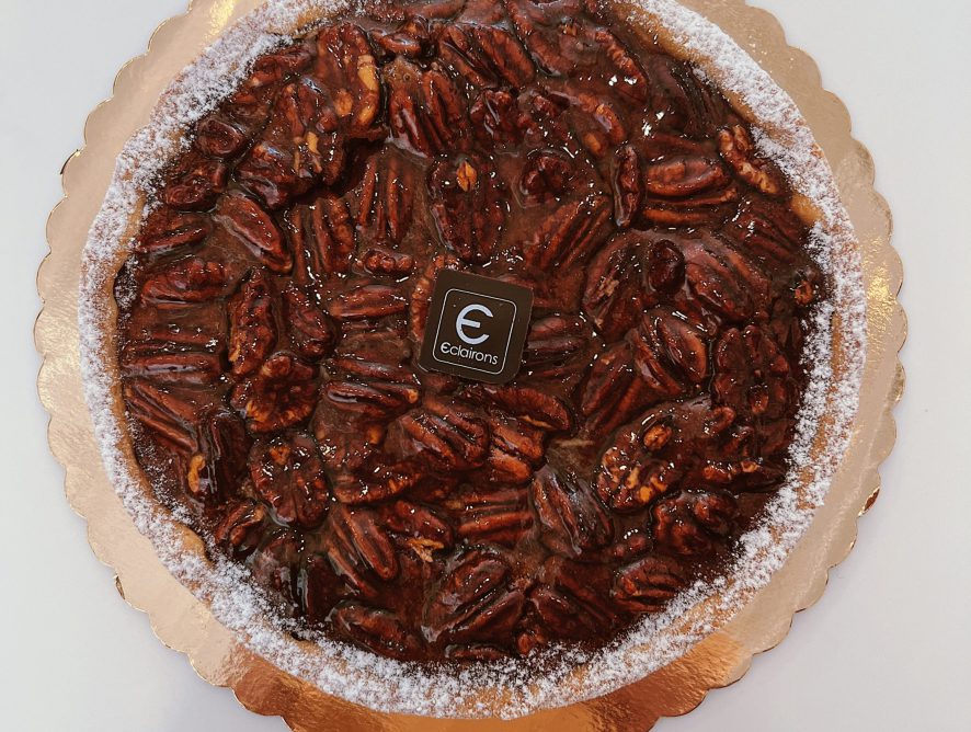 Chocolate Bourbon Pecan Tart